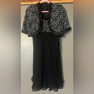 R & M Richards 2 piece evening dress, shimmer, sequins size 4/6